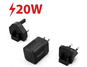 Ładowarka sieciowa ENERGIZER Ultimate Multiplug GaN 20W PD Czarny