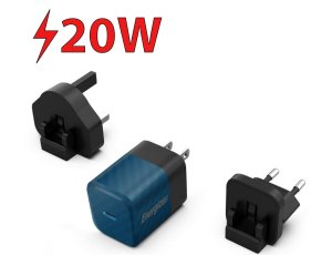 Ładowarka sieciowa ENERGIZER Ultimate Multiplug GaN 20W PD Niebieski