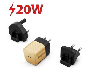 Ładowarka sieciowa ENERGIZER Ultimate Multiplug GaN 20W PD Złoty