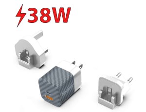 Ładowarka sieciowa ENERGIZER Ultimate Multiplug GaN 38W Srebrny