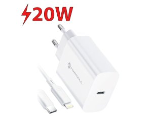 Ładowarka sieciowa FORCELL F-Energy 20W Biały