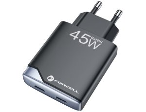 Ładowarka sieciowa FORCELL F-Energy Ultra Slim 45W Czarny