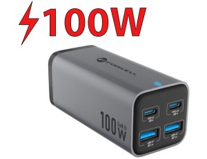 Ładowarka sieciowa FORCELL VT-49 100W Szary