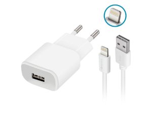 Ładowarka sieciowa FOREVER TC-01 10W + kabel Lightning