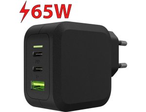 Ładowarka sieciowa GREENCELL CHARGC08 PowerGaN 65W Czarny