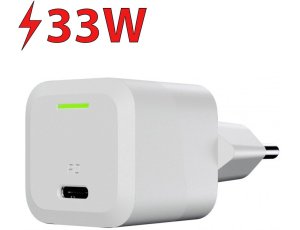 Ładowarka sieciowa GREENCELL PowerGaN CHARGC06W 33W Biały