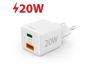 Ładowarka sieciowa HAMA Mini 201991 PD/QQC 20W Biały