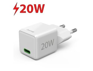 Ładowarka sieciowa HAMA Supermini PD/QC 20W Biały