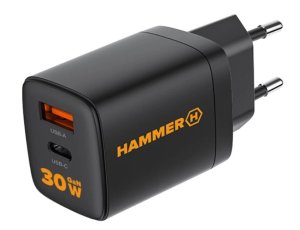 Ładowarka sieciowa HAMMER RapidCharge Duo 30W Czarny