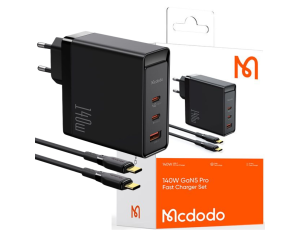 Ładowarka sieciowa MCDODO CH-2913 GaN 140W Czarny
