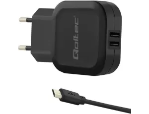 Ładowarka sieciowa QOLTEC 50187 17W Czarny
