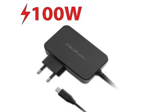 Ładowarka sieciowa QOLTEC GaN Power Pro 100W Czarny