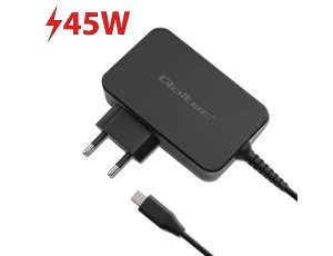 Ładowarka sieciowa QOLTEC GaN Power Pro 45W Czarny