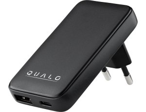Ładowarka sieciowa QUALO Ultimate QLS-GN-US-AC-45-01 GaN Ultra Slim PD Czarny