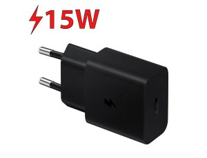 Ładowarka sieciowa SAMSUNG EP-T1510 15W Czarny + Kabel USB Typ-C
