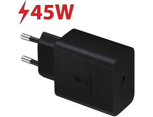 Ładowarka sieciowa SAMSUNG EP-T4510 45W + Kabel USB-C - USB-C Czarny