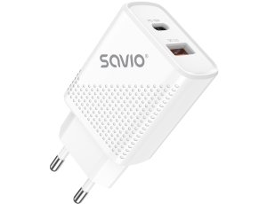 Ładowarka sieciowa SAVIO LA-05 Quick Charge 3.0 18W Biały