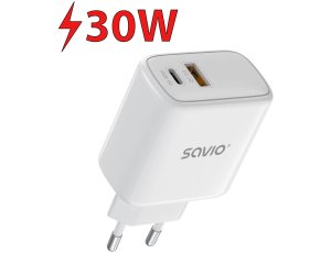 Ładowarka sieciowa SAVIO LA-06 30W Biały