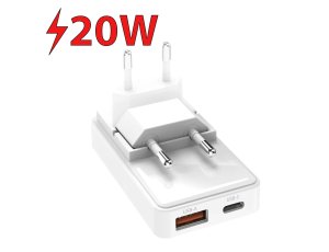 Ładowarka sieciowa SBS Flexi 20W Biały