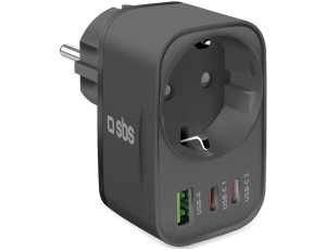 Ładowarka sieciowa SBS Multi-Socket Charger 30W Czarny