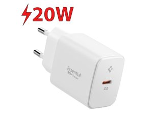 Ładowarka sieciowa SPIGEN Essential EE201EU 20W Biały