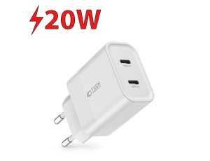 Ładowarka sieciowa TECH-PROTECT C20W PD20W Biały