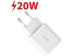 Ładowarka sieciowa TECH-PROTECT C20W PD20W/QC3.0 Biały