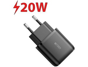 Ładowarka sieciowa TECH-PROTECT C20W PD20W/QC3.0 Czarny
