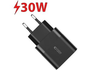 Ładowarka sieciowa TECH-PROTECT C30W PD 30W/QC 3.0 Czarny