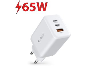Ładowarka sieciowa TECH-PROTECT C65W PD65W/QC3.0 Biały