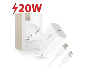 Ładowarka sieciowa TECH-PROTECT NC20W PD20W Biały