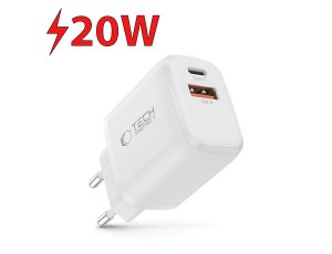 Ładowarka sieciowa TECH-PROTECT NCA20 PD 20W/QC3.0 Biały