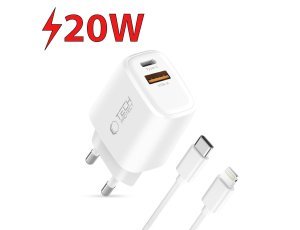 Ładowarka sieciowa TECH-PROTECT NCA20 PD 20W/QC3.0 Biały