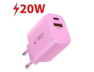 Ładowarka sieciowa TECH-PROTECT NCA20 PD 20W/QC3.0 Różowy