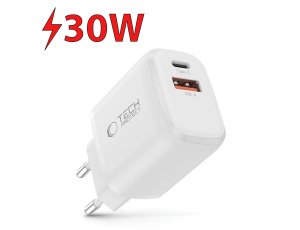 Ładowarka sieciowa TECH-PROTECT NCA30 PD 30W/QC3.0 Biały