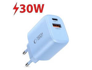 Ładowarka sieciowa TECH-PROTECT NCA30 PD 30W/QC3.0 Jasnoniebieski