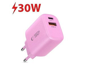 Ładowarka sieciowa TECH-PROTECT NCA30 PD 30W/QC3.0 Różowy