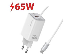 Ładowarka sieciowa USAMS CC266 GaN 65W Biały