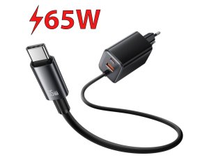Ładowarka sieciowa USAMS CC266 GaN 65W Czarny