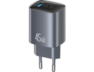 Ładowarka sieciowa USAMS CC290 T66 45W GaN Szary