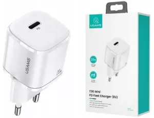 Ładowarka sieciowa USAMS T36 Mini CC124TC02 20W Biały