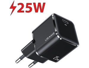 Ładowarka sieciowa USAMS T42 CC140TC01 25W Czarny