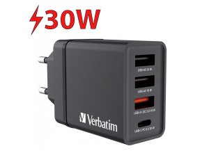 Ładowarka sieciowa VERBATIM CHR-30EU2 30W Czarny