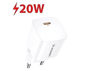Ładowarka sieciowa WOZINSKY CMWCS PD 20W Biały