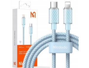 Mcdodo Ładowarka Kabel USB-C Lightning Do iPhone 12 13 14 Pro 1M Niebieski