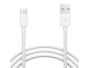 Mocny kabel przewód USB-A 2.0 – USB-C 1,5m biały do ładowania