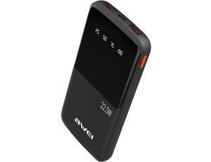 Powerbank AWEI P10K 10000mAh 22.5 W Czarny