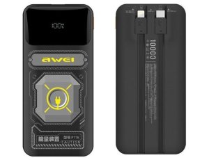 Powerbank AWEI P77K 10000mAh 22.5W Czarny