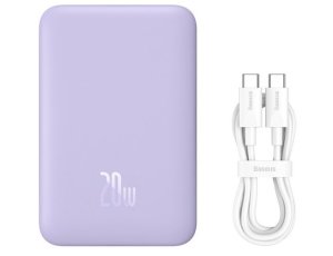 Powerbank BASEUS Magnetic Mini 10000 mAh 20W Fioletowy