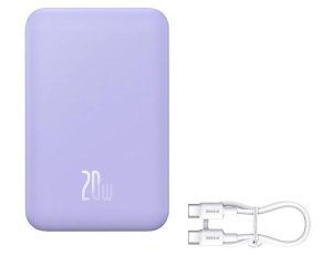 Powerbank BASEUS Magnetic Mini 20000mAh 20W Fioletowy